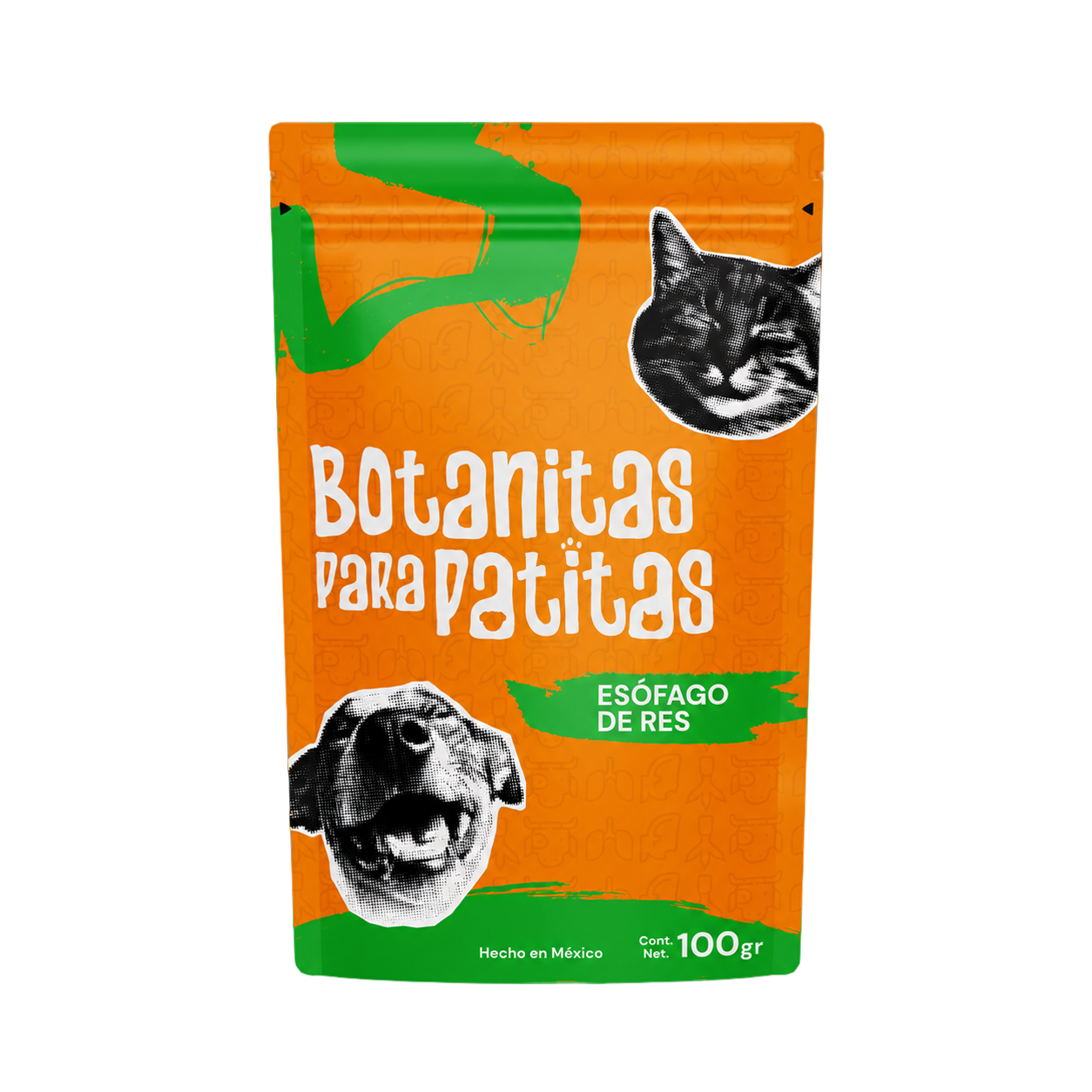 Esófago de res deshidratado