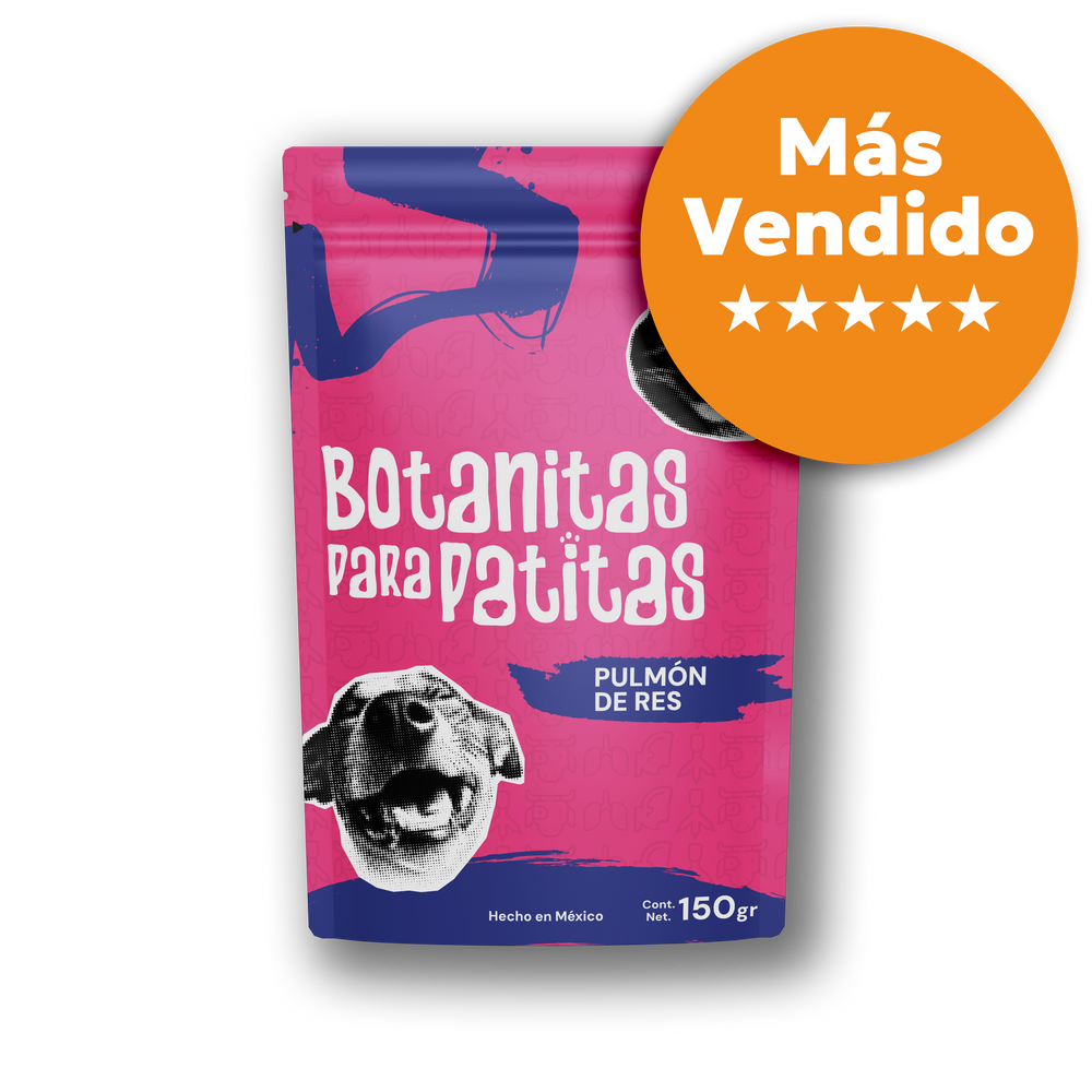 Pulmón de res deshidratado