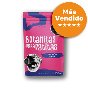 Pulmón de res deshidratado